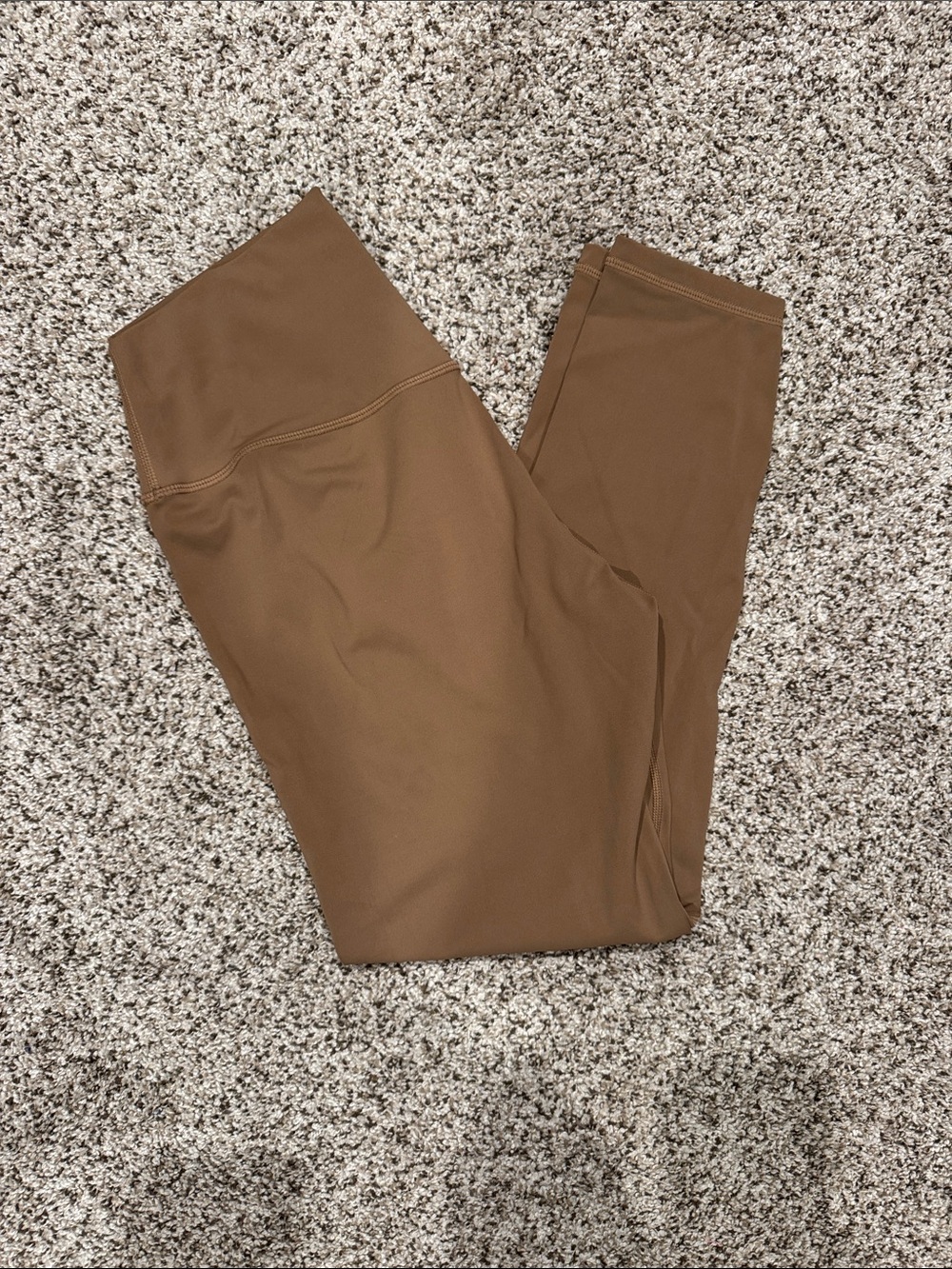 High-Waist Brown Active Leggings